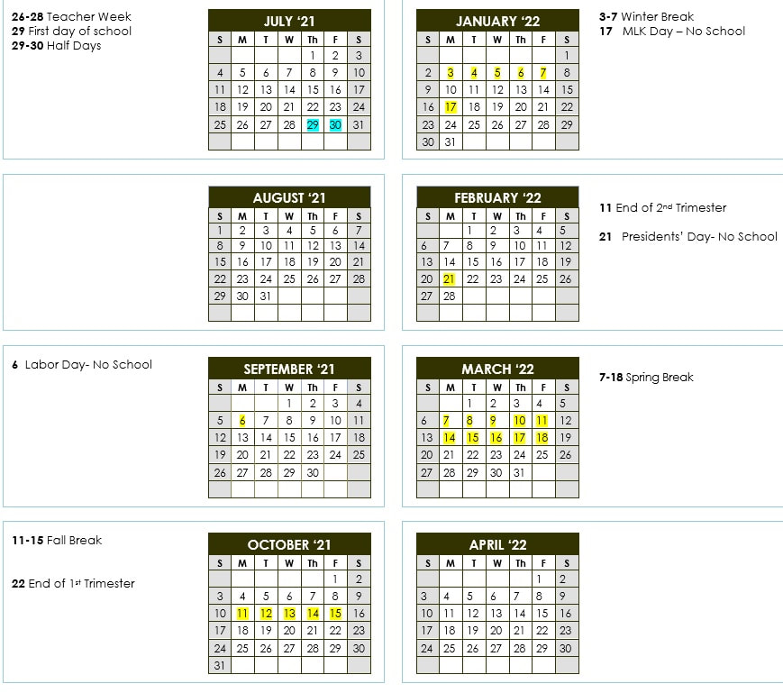 Eku Fall 2022 Calendar 2021-2022 Calendar - Kuleana Education Academy